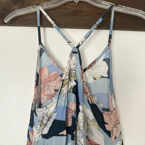 Oneill blue floral Aries midi dress size medium - Picture 8 of 9